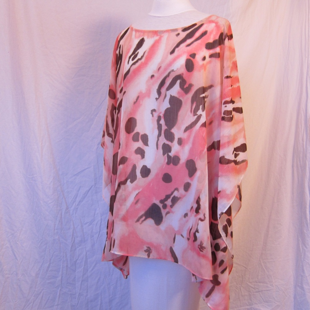 Chicos poncho with butterfly sleeves